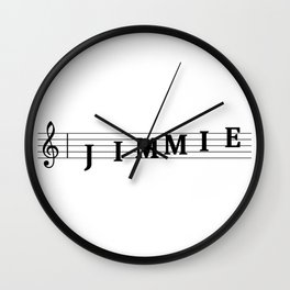 Name Jimmie Wall Clock