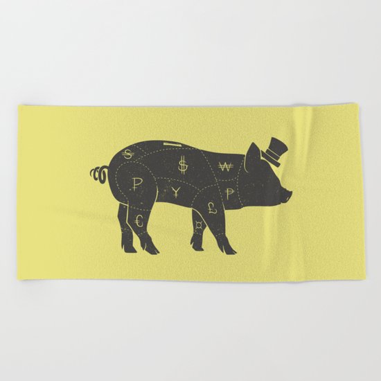 Piggy Bank Beach Towel