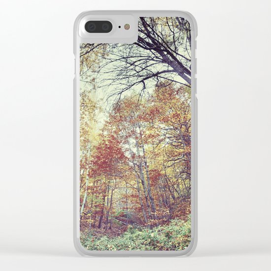 "Into the woods" Autumn wander. Clear iPhone Case