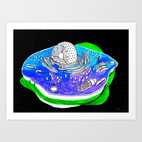 Animal Cell Art Print