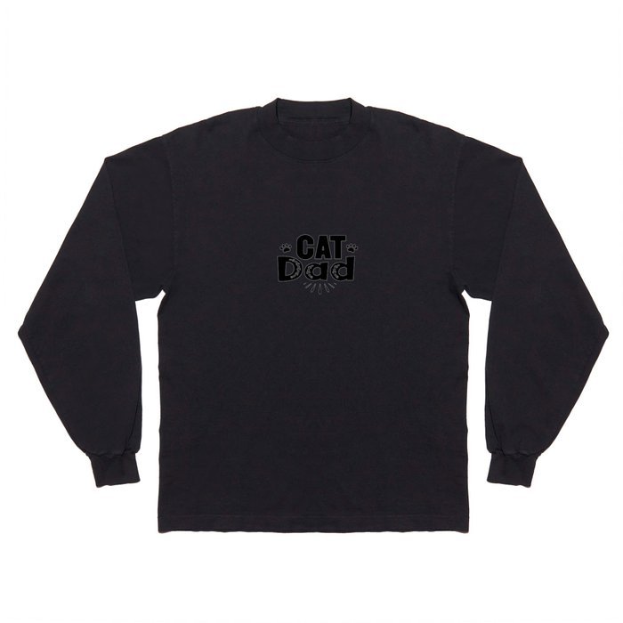 Cat Dad Long Sleeve T Shirt