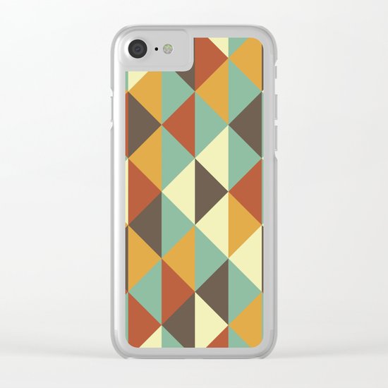 Triangle stencil Clear iPhone Case