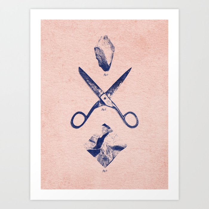 PLAY / Rock Scissors Paper Art Print