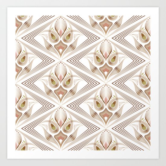 Art Deco 39. " Flo ". Art Print