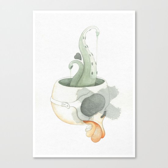 Squid Brain Canvas Print