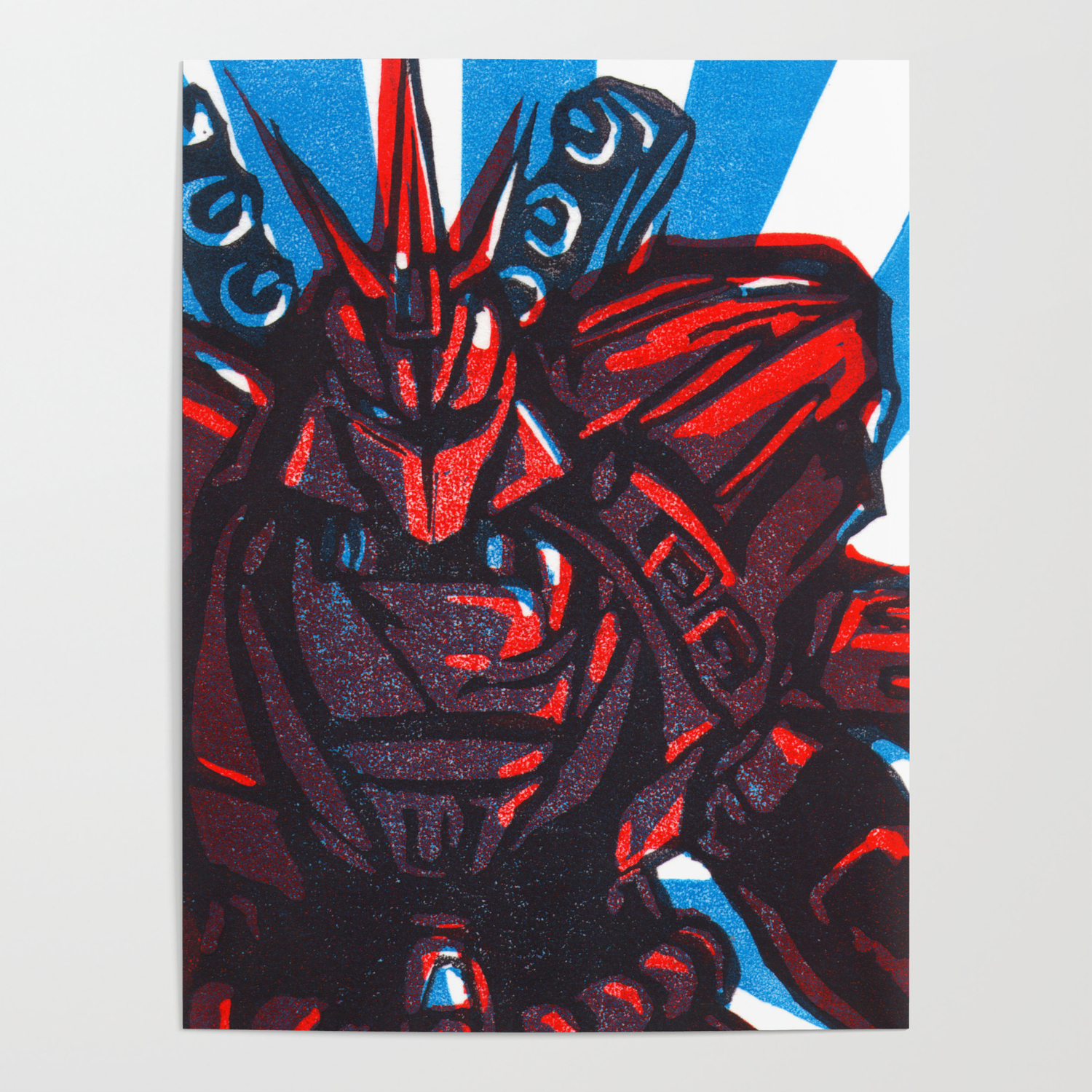 Msn 04 Sazabi Poster By Rhiannon R S Society6