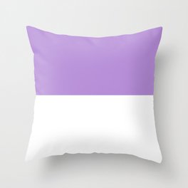 Lavender-White Throw Pillow