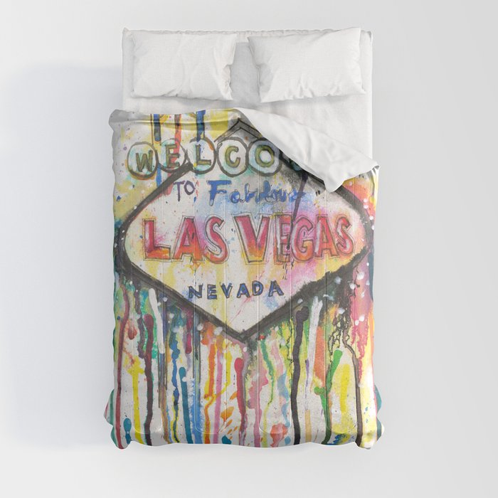 Las Vegas Neon Jungle Comforter