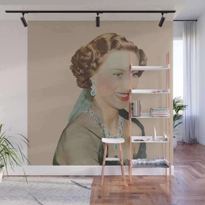 Princess Margaret in Evening Gown Wall Mural