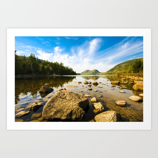 Glorious Day - Jordan Pond Maine Art Print