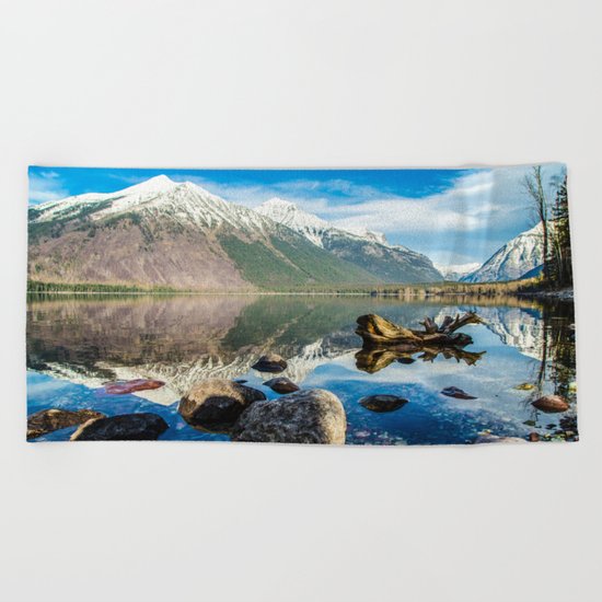 Mountains in the Distance Beach Towel