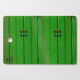 Symbols On Green Background Japanese Shima-Shima Pattern Cutting Board