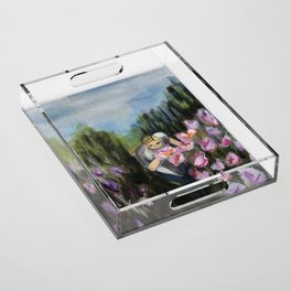 Stop to smell the Flowers Acrylic Tray