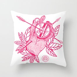 Time is Passing Through You  Throw Pillow