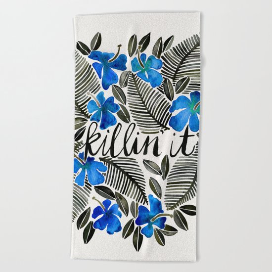 Killin' It – Tropical Blue Beach Towel