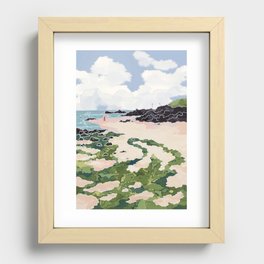Jeju beach Recessed Framed Print