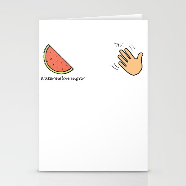 watermelon sugar Stationery Cards