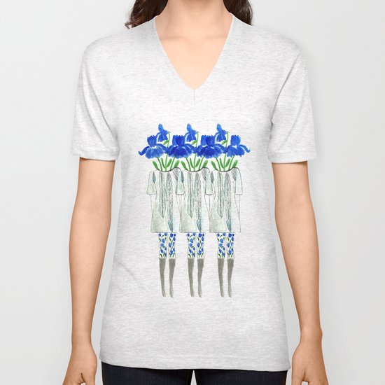 Iris Illustration Unisex V-Neck