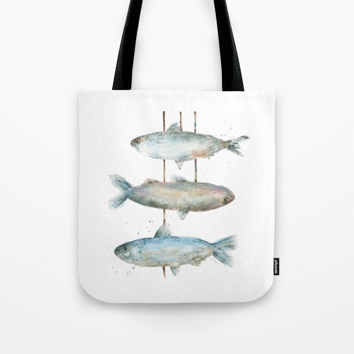 Três Sardinhas | Watercolor Tote Bag