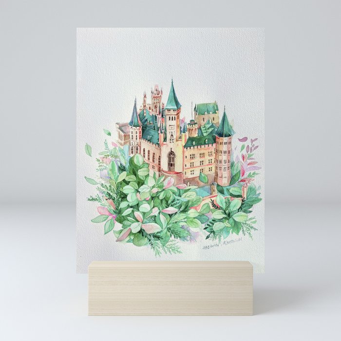 Botanical Castle Mini Art Print