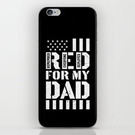 RED For My Dad iPhone Skin