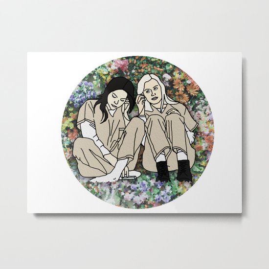 OITNB Floral Metal Print