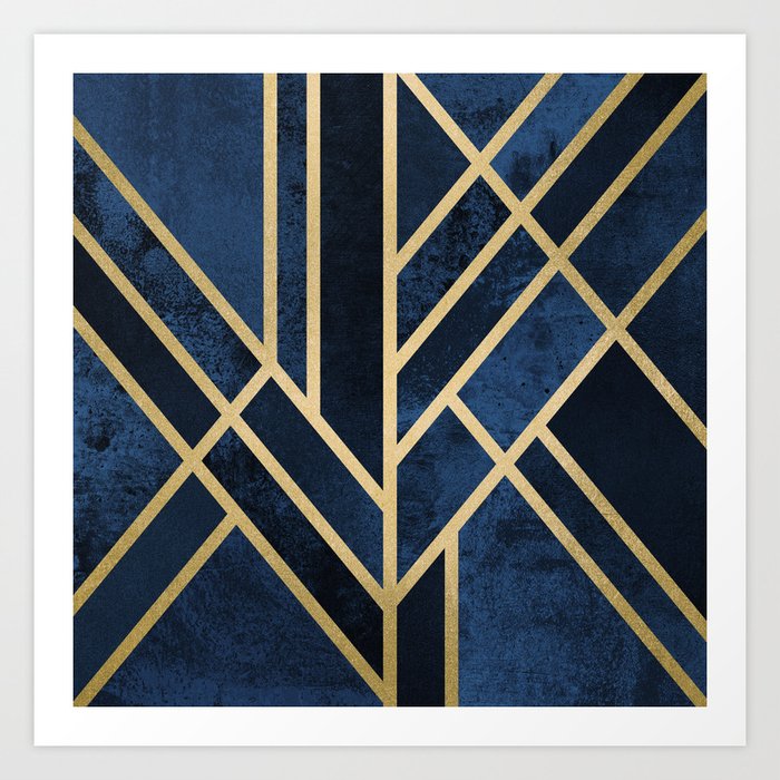 Art Deco Midnight Kunstdrucke Art Deco Midnight Kunstdrucke
