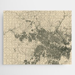 Australia, Sydney - Vintage City Map Jigsaw Puzzle