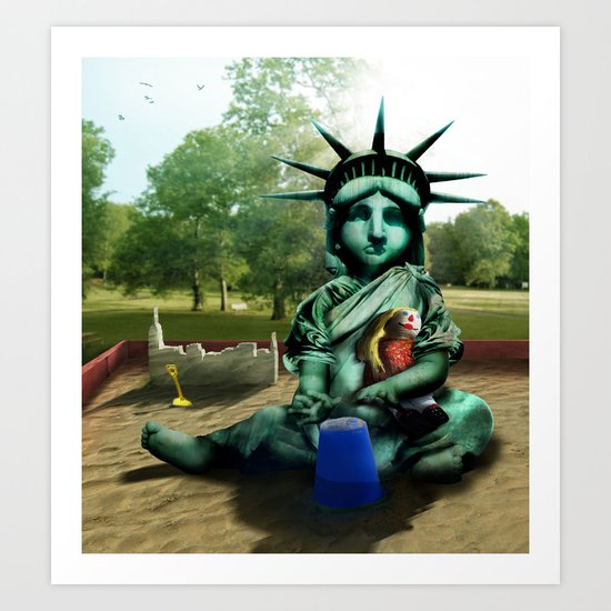 Little Liberty Art Print