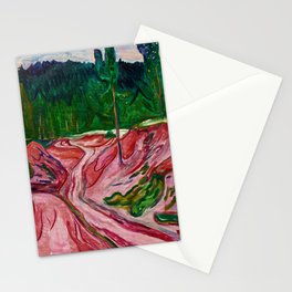 Thuringian Forest, 1904 by Edvard Munch Stationery Card