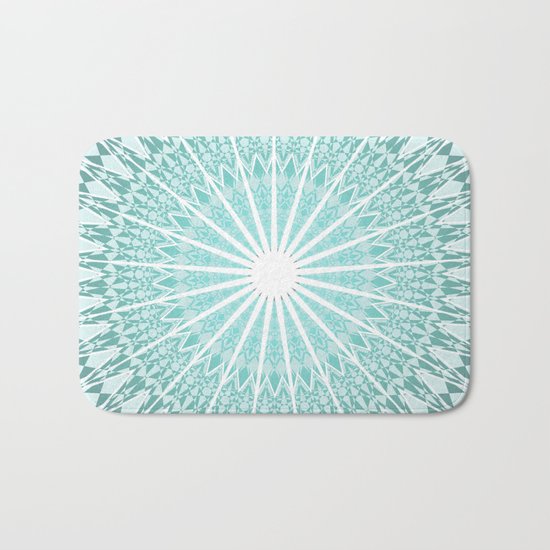 Mint Mandala Bath Mat