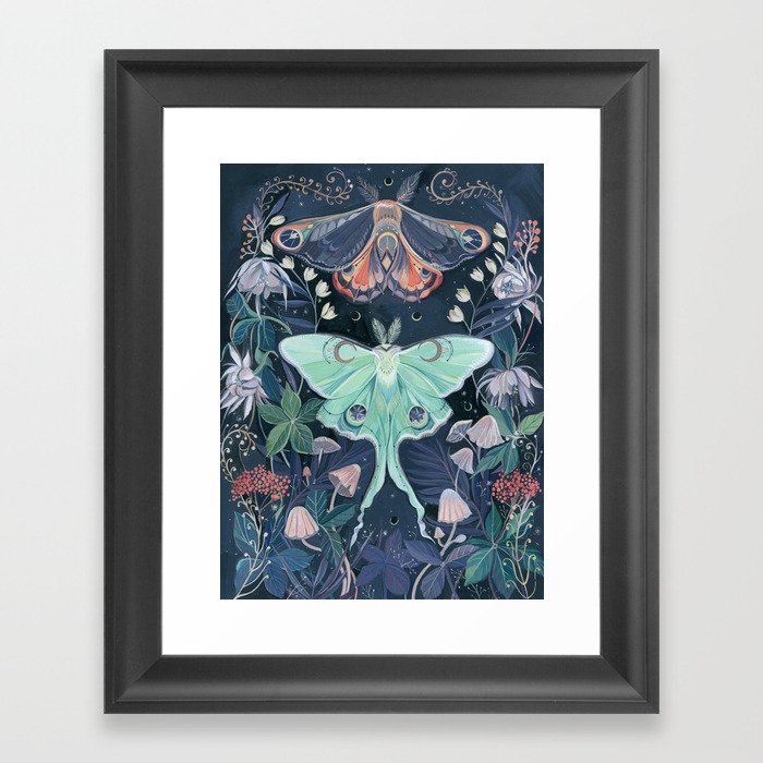 Luna Moth Framed Art Print