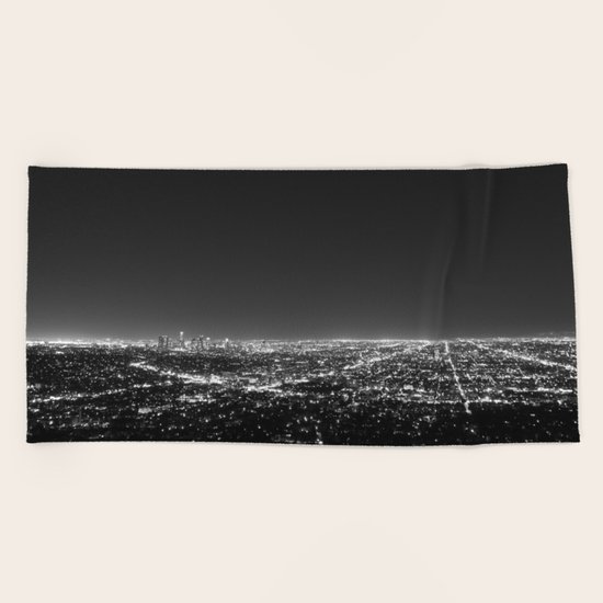 LA Lights Beach Towel