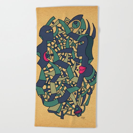 - meet the Queen of the sea - Beach Towel