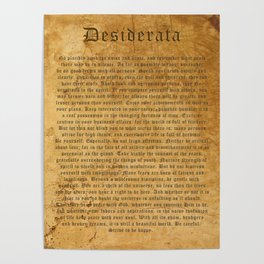 Desiderata Poster