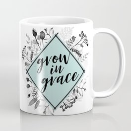 Grow in Grace Watercolor Floral Mug