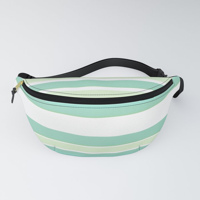 Simple Modern Stripes - Pastel Mint Lime Fanny Pack