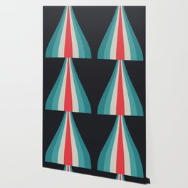 Retro design with stripes Wallpaper