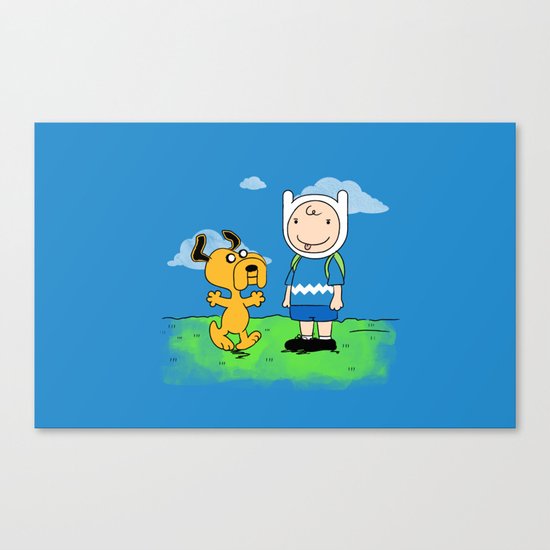 A Boy's BFF Canvas Print