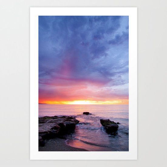 horizon on fire Art Print