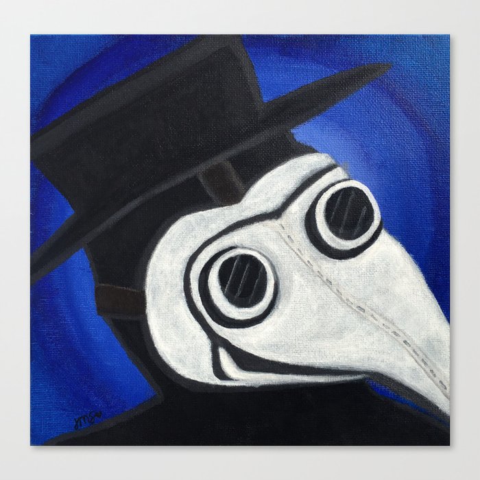 Plague Doctor Mask Canvas Print By Jillthepilldesign Society6