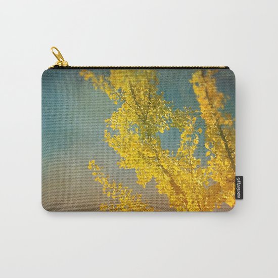 Yellow Ginkgo Tree in Autumn Carry-All Pouch