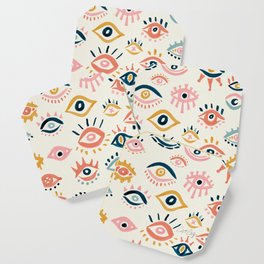 Mystic Eyes – Primary Palette Coaster