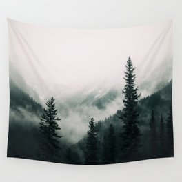 Over the Mountains and trough the Woods -  Forest Nature Photography Wall Tapestry