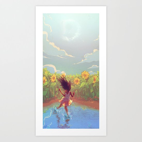 The lights Art Print
