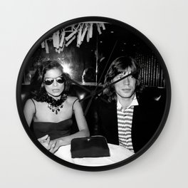 Mick and Bianca Jagger Poster Wall Clock