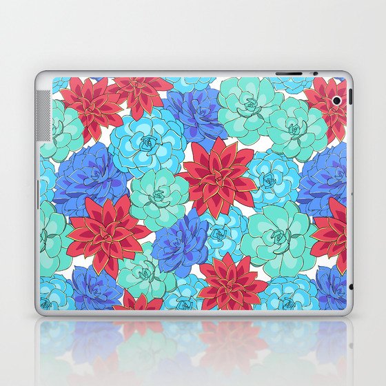 Succulents pattern Laptop & iPad Skin