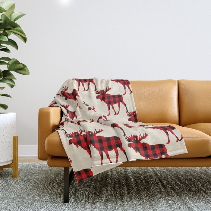 Moose shop throw blanket
