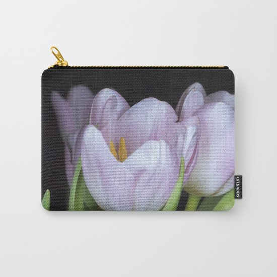 Pink Tulips Carry-All Pouch