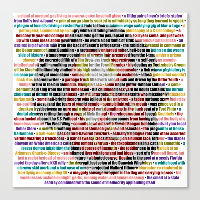 WTF is a Steve Bannon Posterized Haunting Canvas Print | Graphic-design, Politics, Alt-right, Evil, Bannon, Trump, Racists, Creep, Breitbart